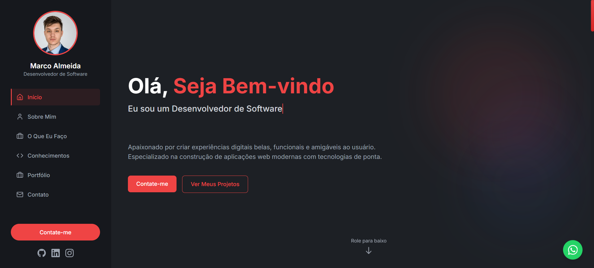 Marco Almeida — Desenvolvedor de Software